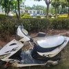3 PCS Electric Motorcycle Sunscreen Heat Insulation Seat Cover(Silver)