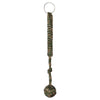 Paracord Monkey Fist Self Defence Keychain (Camouflage Green)