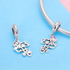 Love Life S925 Sterling Silver Accessories Pendant DIY Necklace Bracelet Pendant