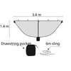 Separate Hammock Mosquito Net Outdoor Hammock Mosquito Cover And Not Include Hammock(Green)
