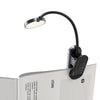 Baseus DGRAD-0G Comfort Reading USB Charging Mini Portable Clip Lamp(Dark Gray)