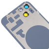 iPhone 14 Plus Glass Back Cover with Holder - Black