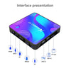 X88 PRO10 4K Smart TV BOX Android 11.0 Media Player, RK3318 Quad-Core 64bit Cortex-A53, RAM: 2GB, ROM: 16GB(EU Plug)