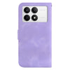 For Xiaomi Redmi K70 / K70 Pro Seven-shaped Embossed Leather Phone Case(Purple)