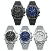BINBOND B0161 Multifunctional Luminous Waterproof Business Quartz Watch, Color: White Steel-White