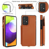 For Samsung Galaxy S20+ Double Flap Zipper RFID Leather Phone Case with Short Lanyard(Brown)