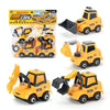 4 PCS / Set Children Educational DIY Nut detachable Inertia Car Model Education Toy(Engineering Vehicle)