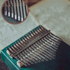 17-tone Kalimba Portable Thumb Piano, Style:Spruce-Classic Deer