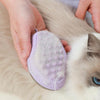 Pet Shower Brush with Soap Dispenser - Purple