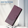For Asus Zenfone 11 Ultra Honeycomb Embossing RFID Leather Phone Case(Violet)