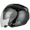 KUQIBAO Motorcycle Smart Bluetooth Sun Protection Double Lens Safety Helmet, Size: XL(Bright Black)