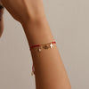 S925 Sterling Silver Lucky Symbol Red Rope Bracelet Women Jewelry