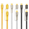 REMAX RC-C165 Prime 1.2m 60W Type-C to Type-C + 8 Pin Braided Fast Charging Cable(Black)