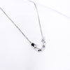 925 Sterling Silver Peas Necklace Rice Clavicle Chain