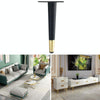 LH-ZT-0001 Cone Round Tube Furniture Support Legs, Style: Straight Cone Height 10cm(Black Gold)