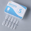 10pairs Of 100pcs/Box Frosted False Nails Artificial Tip, Shape: Short Trapezoid S
