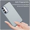 For Samsung Galaxy A16 5G Frosted Translucent TPU Hybrid PC Full Coverage Phone Case(Dark Blue)