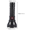 812-BT90 50W Spotlight 3000LM USB Rechargeable LED Flashlight(Black)