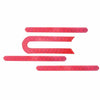 One Font U-shaped Reflective Strip for Xiaomi M365 Pro Electric Scooter Front and Rear Wheels(Red)