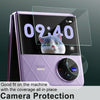 For vivo X Flip 1 Sets imak Tempered Glass Rear Camera Protection Ring + Glass Rear Screen Sticker