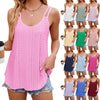 Women Tank Tops Summer Sleeveless Spaghetti Straps Camisole Top, Size: L(Wine Red)