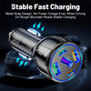 3USB+2PD 75W Dual Line Car Mobile Phone Fast Charging Charger(White)