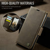 For iPhone 11 AutSpace A11 Side Buckle MagSafe Magnetic RFID Phone Leather Case(Coffee)