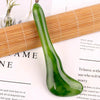 Resin Scraping Sheet Massage Facial Tendon Stick Beauty Salon Shave Board Acupuncture Pen, Color Classification: Emerald Green Relaxing Stick