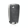 Opel HU100 Flip Key Case 2/3 Button Blade & Screw Hole - No Electronics