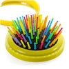 Travel Portable Folding Massage Mirror Comb(Yellow)