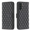 For Samsung Galaxy A56 5G Diamond Lattice Wallet Flip Leather Phone Case(Black)