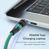 ENKAY PD60W Type-C to Type-C / 8 Pin Magnetic 540 Degrees Rotating Fast Charging Cable, Length:1m(Red)
