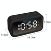 FY101 Charging Bluetooth Speaker Radio Alarm Mirror Electronic Clock(White)