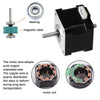 42BYGH34-1304B 1.3A 0.30N 3D Printer 42-Step Moto Dual Output Shaft Carving Machine