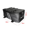 Motorcycle Waterproof PU Leather Rack Rear Carrier Bag, Capacity: 8L with Rain Cover