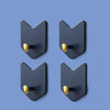 4 PCS / Set JM066 Arrow-shaped Sticky Hook Behind Door Wall Seamless Hook(Blue)