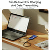 YESIDO CA106 1.2m 2.4A USB to 8 Pin OD0.6 Charging Data Cable(Black)