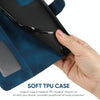 For Samsung Galaxy S10 Lite Skin Feel Geometric Lines Leather Phone Case(Blue)