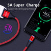 ENKAY 2 in 1 5A USB to Type-C + 8 Pin Magnetic Fast Charging Data Cable with LED Light, Length: 1m(Silver)