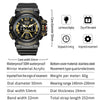 SMAEL 8065 Waterproof Sports Multifunctional Luminous Watch Men(White)