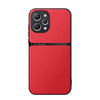 For Redmi 12 4G Litchi Leather Magnetic Full Coverage Shockproof Phone Case(Red)