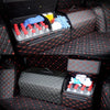 Car Trunk Foldable Storage Box, Rhombic Grid Middle Size: 40 x 32 x 30cm (Black)
