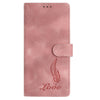 For Samsung Galaxy A16 4G Skin Feel Embossed Feather Leather Phone Case(Pink)