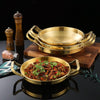 Thickened Stainless Steel Double Ears Pan Seafood Rice Pan Fried Chicken Tray, Size: 28cm Silver