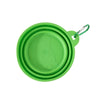 Portable Foldable Pet Bowl 350ml, Silicone, Green, for Dogs & Cats