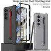 For Samsung Galaxy Z Fold6 GKK Magnetic Integrated Phone Case with Pen Slots, Include Pen(Black+Red)
