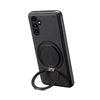 For Samsung Galaxy A15 5G Denior A14 Skin Feel Rotating Holder MagSafe Phone Case(Black)