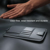 Car Sun Visor Card Glasses Holder Zipper Storage Bag(Black)