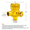 Car Modified Pressure Relief Valve 1.8T/2.7T Discharge Valve for Volkswagen GTi Jetta / Audi A3 A4 A6 TT (Silver)