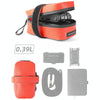 Rhinowalk RK5200 0.39L Bicycle Lightweight Waterproof Tail Bag Outdoor Cycling TPU Saddle Bag(Orange)